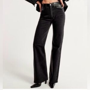 Abercrombie 90s Relaxed Mixed Fabric Jeans